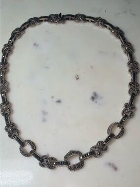 Judith Jack Sterling Marcasite Necklace